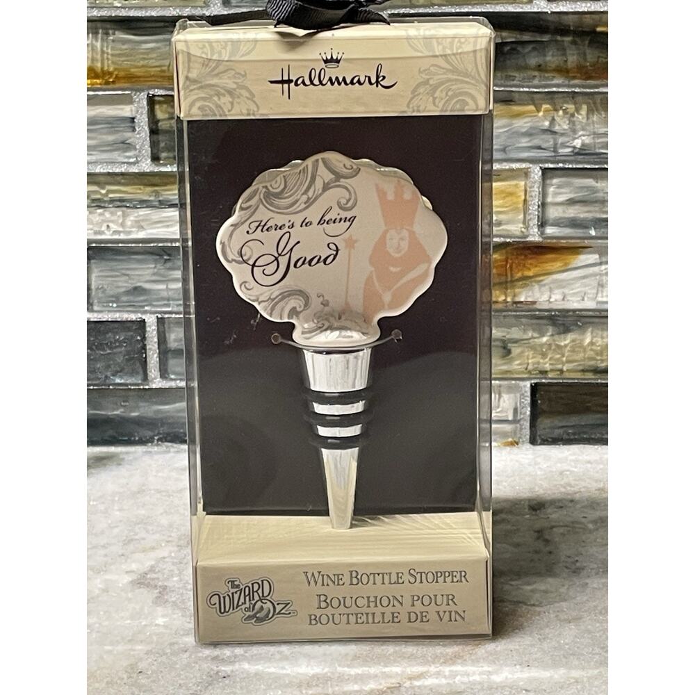 Hallmark The Wizard of Oz Wine Stopper Here's To Being Good New In Box